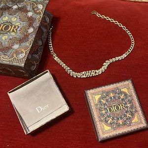 Dior jadior choker necklace authentic preowned